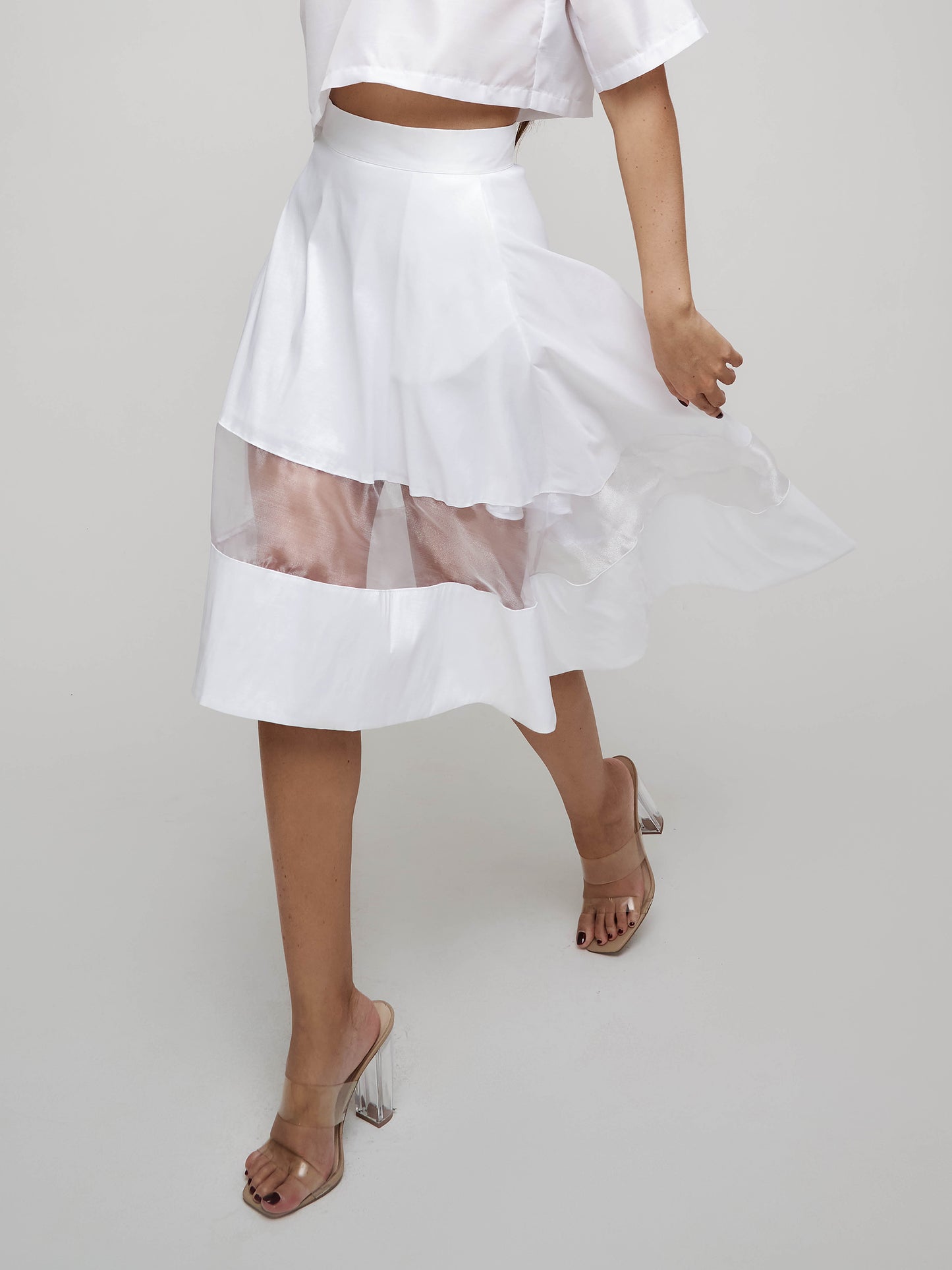 Falda transparencia